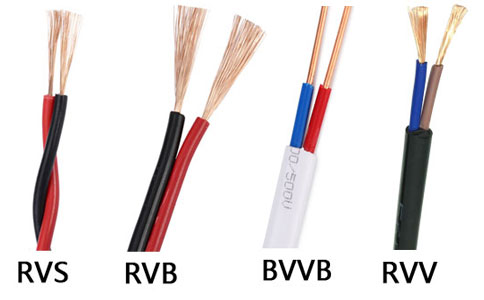 RVS与RVB、BVVB、 <u>RVV电线</u>