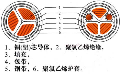 铠装电缆结构图