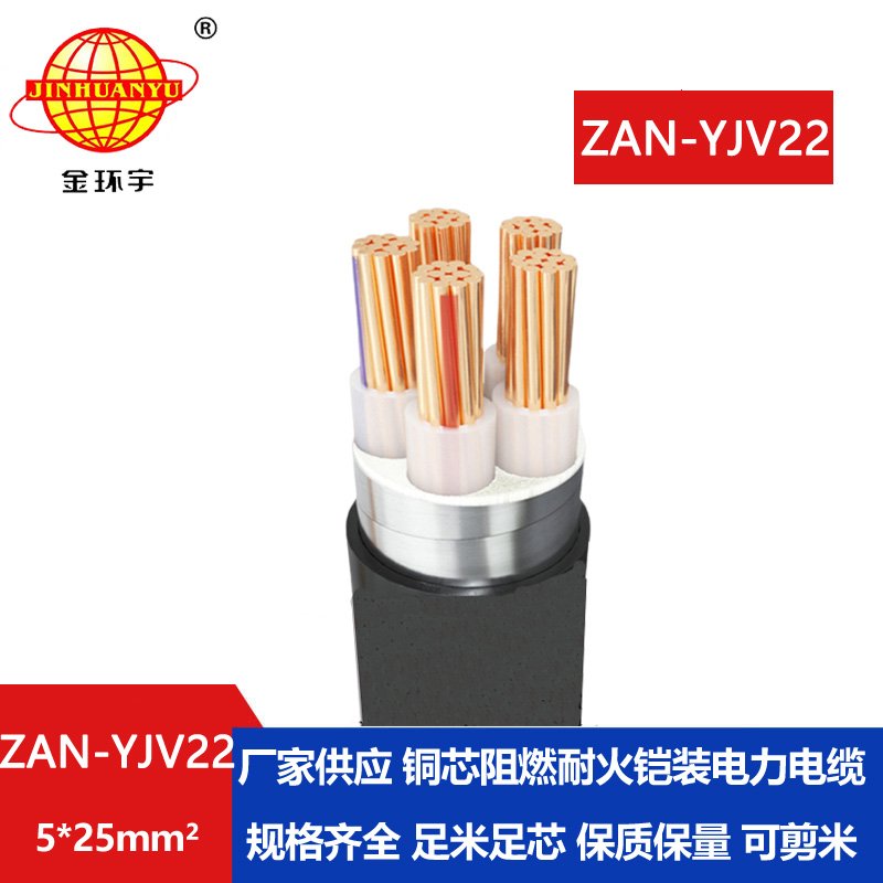 金环宇电线电缆 yjv22低压铜芯电力电缆ZAN-YJV22-